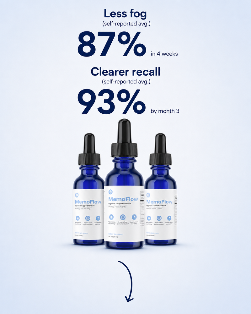 MemoFlow: 87% less fog in 4 weeks, 93% clearer recall by month 3
