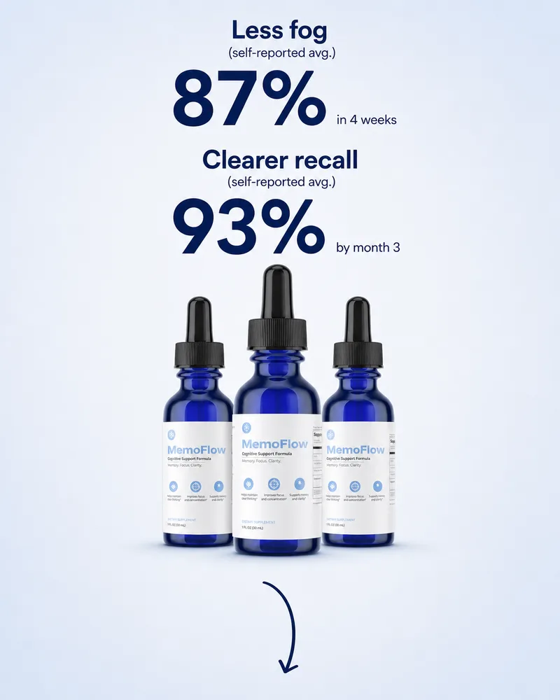 MemoFlow: 87% less fog in 4 weeks, 93% clearer recall by month 3