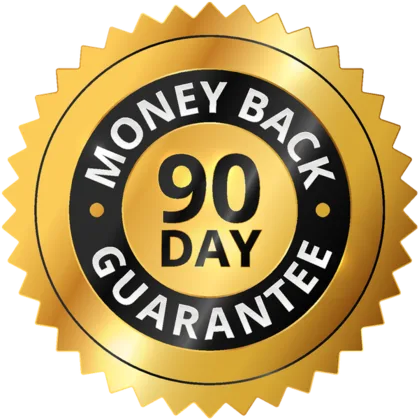 MemoFlow 90-day money-back guarantee seal